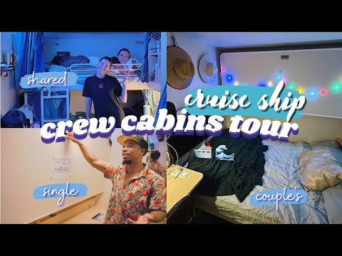 CRUISE SHIP CREW CABIN TOUR | Shared,single and couple’s cabins | SMALL SPACE ORGANIZATION
