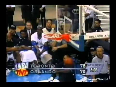 Vince Carter 24pts vs. Magic (04.23.99) - Big block on Penny & Outlaw, Sick reverse alley oops