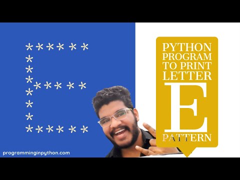 Python Program To Print Pattern Of Letter E Pattern Programming