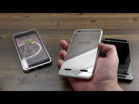 ОБЗОР: Комбинированный Металлический Бампер-Накладка для Lenovo A6000/ K3 (Металл + Акрил)