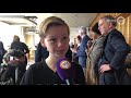 Lars (12) spreekt in bij de provincie en heeft het over het klimaat