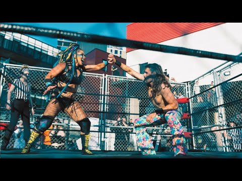 Moon Miss vs Charlie Hubley - FREE INTERGENDER STEEL CAGE WEAPONS MATCH - Pro Wrestling Unleashed