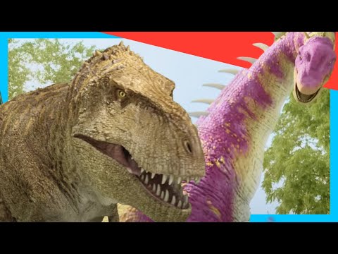 🦕 Baby Brachiosaurus Dino Hides from Predators 😱 | Dinosaurs Adventure for Kids @DinoKids