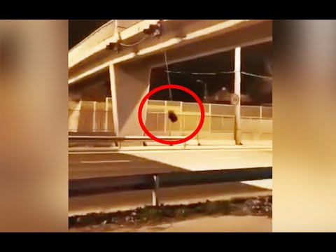 Videón, ahogy nekihajt a leszakadt fényjelzőnek hajnalban egy autós az M3-ason