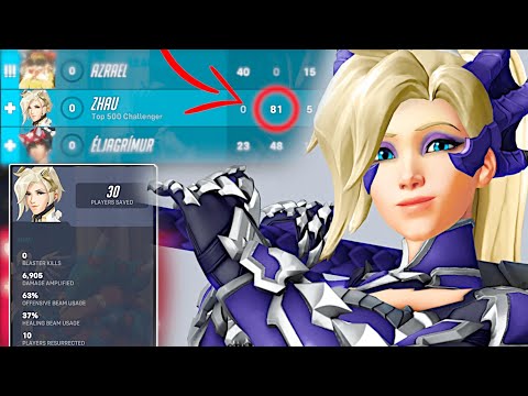 HUGE 81 Assists Grandmaster Mercy 😇 23k Heals! - Overwatch 2