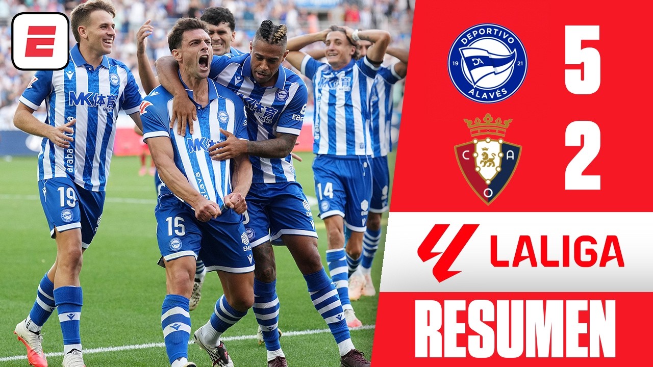 El Alavés mantiene su INVICTO tras GOLEAR 5-2 al Osasuna con TRIPLETE de LUCAS BOYÉ | La Liga