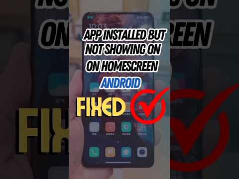 app icon not showing on homescreen #tutorial #android #homescreen #phonesolutions