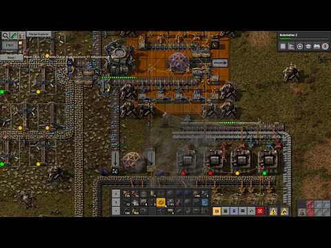 Let's Play Factorio Warptorio - Episode 14 - Stone Planet means Brick and Walls