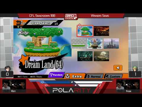 CFL Smackdown 188 Smash 4 - Riot (Bayonetta) vs Kobe (Link) - Winners Semis