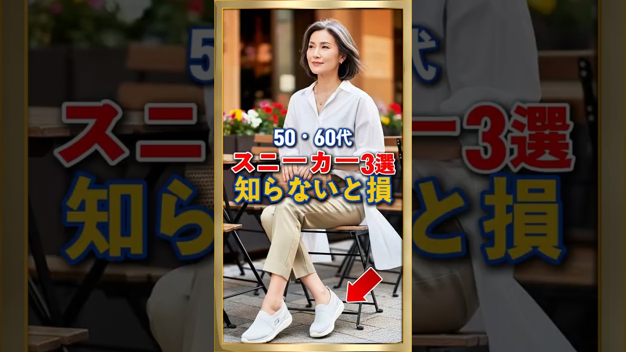 50・60代 知らないと損 楽すぎるスニーカー3選