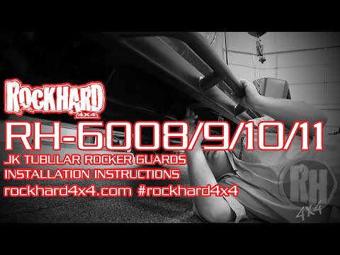 RH-6008/9 – Jeep JK Tubular Rocker Guards – Install Instructions Video by Rock Hard 4x4