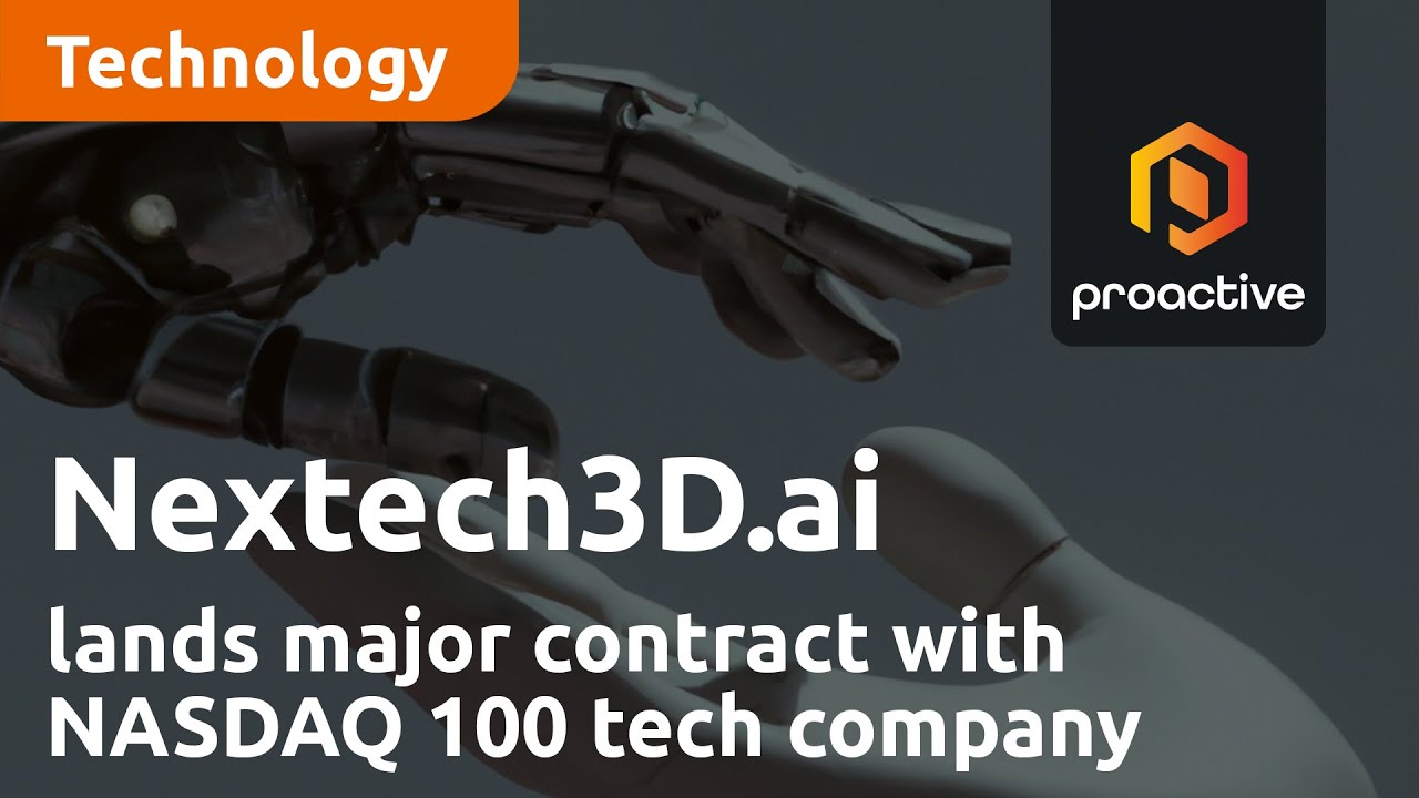 Nextech3D.ai lands major contract with NASDAQ 100 Technology company worth 1.8 million dollars