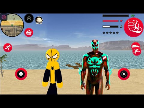 Mafia Spiderman-Stickman Rope Hero New City #3 - Android Gameplay