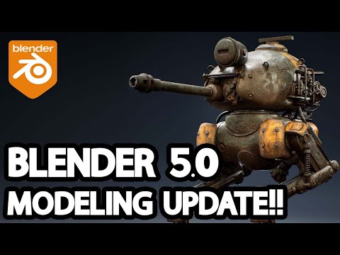 New Blender 5.0 Modeling &  Uvs Updates