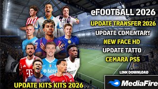 eFootball 26 PPSSPP Update Transfer 2026, Terbaik, Update kits world cup 2026