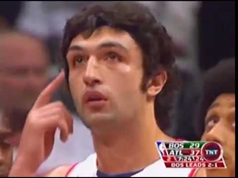 Kevin Garnett and Zaza Pachulia fight, april 28, 2008 year