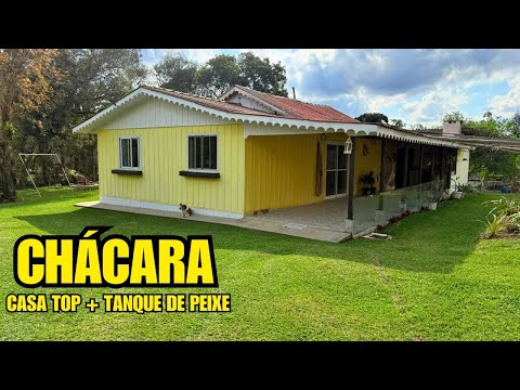 OPORTUNIDADE! CHÁCARA 9.200M² EM QUITANDINHA PR COM CASA 3 QUARTOS, TANQUE DE PEIXES, BOSQUE E POMAR