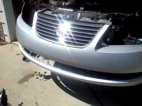 Pulling off the front bumper