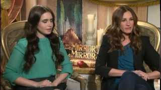 Laura, host of YTV&#39;s Big Fun Movies, chats with the cast of Mirror Mirror