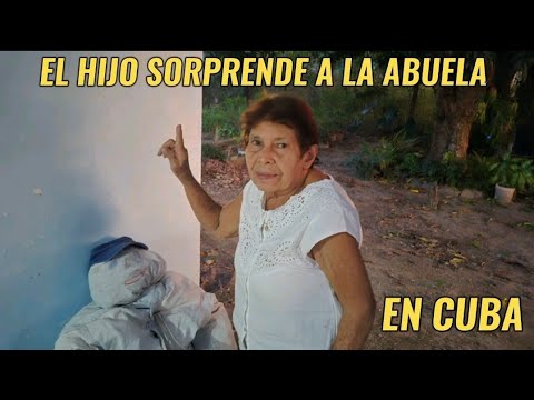 Abuela recibe sorpresa de su hijo
