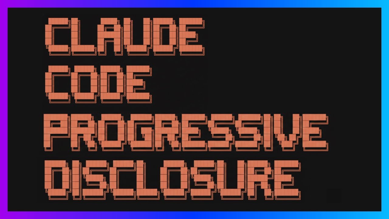 Progressive Disclosure in Claude Code