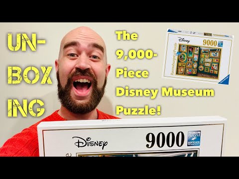 Unboxing the 9,000-PIECE DISNEY MUSEUM PUZZLE!