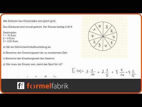 Erwartungswert – Wahrscheinlichkeitsverteilung – Glücksrad – Klassenarbeit