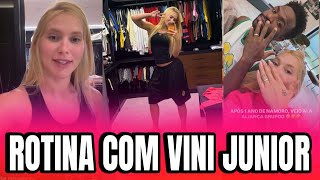 VIRGÍNIA MOSTRA SUA ROTINA COM VINI JUNIOR EM MADRID 