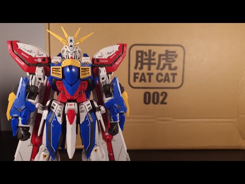 WOW!! FAT CAT 002 Upscaled RG Real Grade BOOTLEG God Gundam - G Gundam - 1/100 Gunpla Review