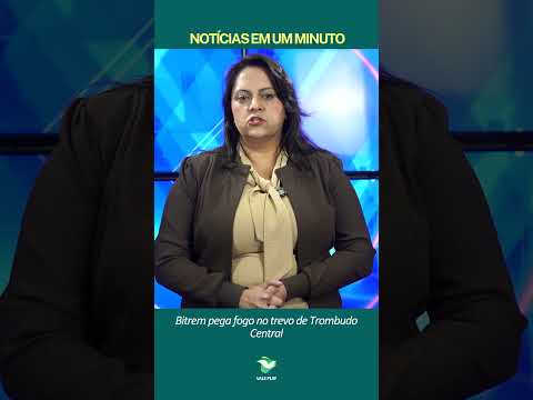Trombudo Central: Motorista combate fogo nos rodados de bitrem carregado de sucata