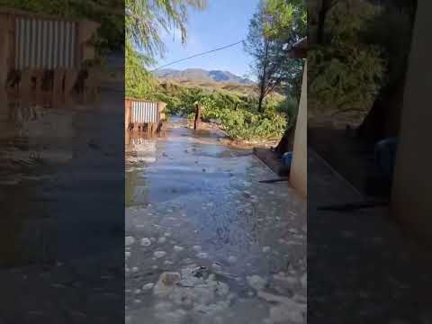 CRECIDA DE LOS RÍOS  AMAICHA Y LURACATAO  AFECTÓ AL PUEBLO DE MOLINOS, SALTA #inundaciones #rio