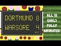 BORUSSIA DORTMUND 8-4 LEGIA WARSAW! All 12 goals fully animated!