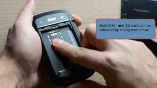 Blackberry Bold 9900: Removing backside/battery/SIM- and SD-card