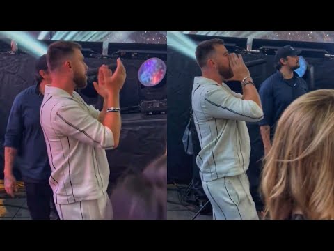 Travis Kelce CHEERING For Taylor Swift During Karma In Paris N4