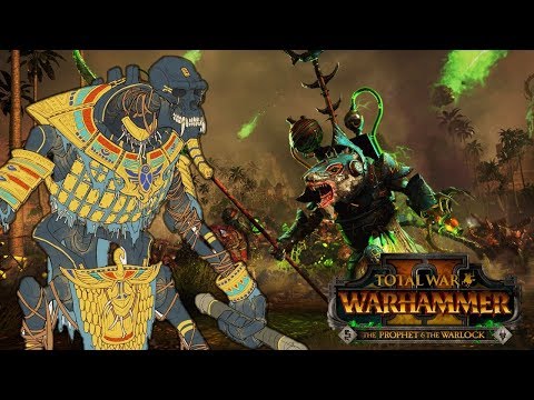 DOUBLE BONE GIANTS, SETTRA, and IKIT CLAW - Tomb Kings vs. Skaven - Total War Warhammer 2