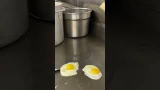 Flat-top grill is perfect for fried eggs! #overeasy #pinoy