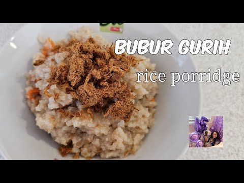 Bubur Gurih (Simple To Make Rice Porridge) #food #resep #recipe