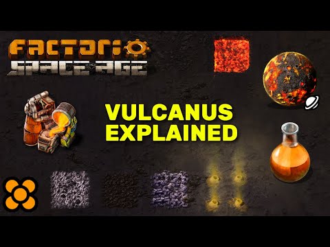 Vulcanus Explained. How to get all Materials and Liquids? Factorio Guide / Tutorial