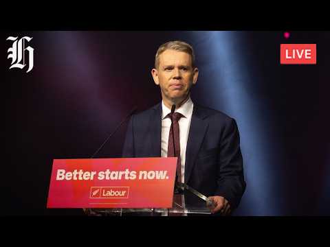 Thumbnail for NZ Herald Live: Labour Leader Chris Hipkins makes policy announcement