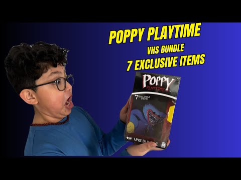 POPPY PLAYTIME VHS 7 EXCLUSIVE ITEMS BUNDLE UNBOXING