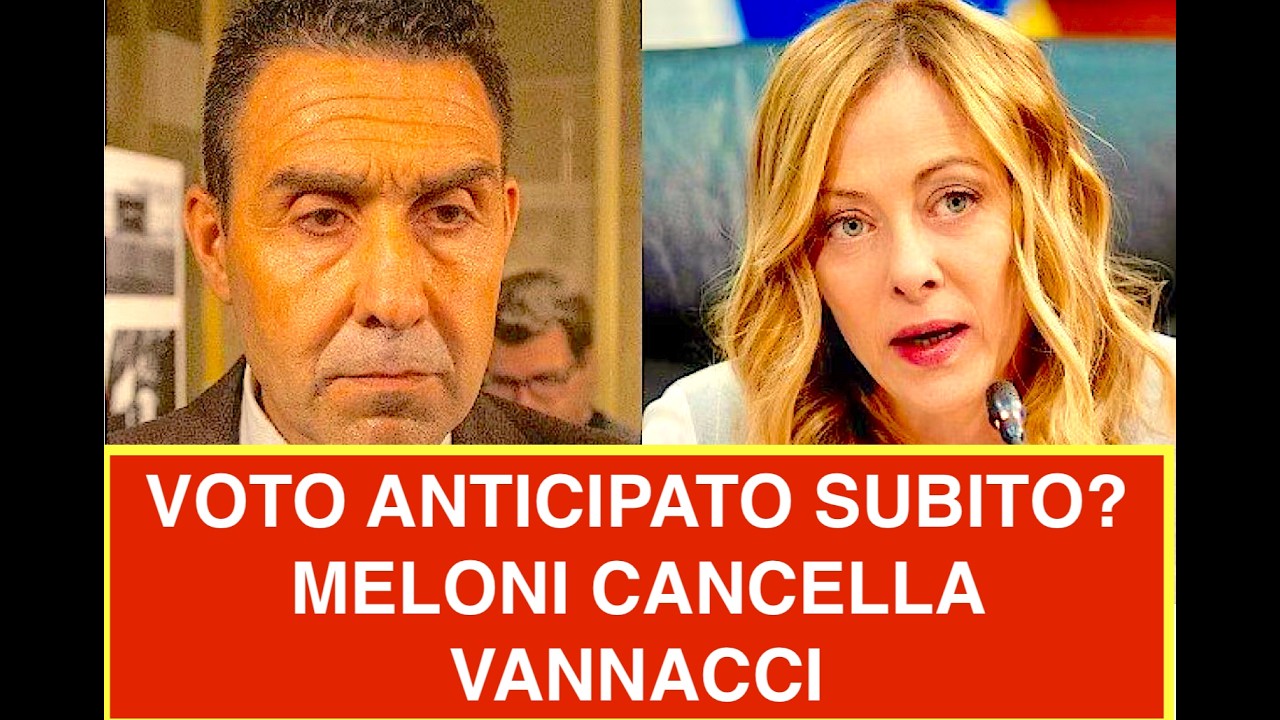 VOTO ANTICIPATO È  STRAORDINARIA OPPORTUNITÀ PER GIORGIA MELONI: CANCELLARE FN DI VANNACCI