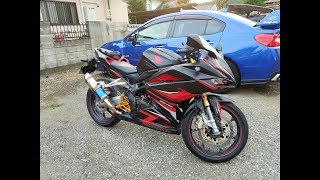CBR250RRの洗車や傷の目立ち、乗り心地などについて