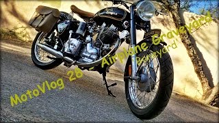 preview picture of video 'MotoVlog 28 - Royal Enfield Ride / Airplane Graveyard'