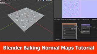 Blender Bake Normal Map Beginner Tutorial