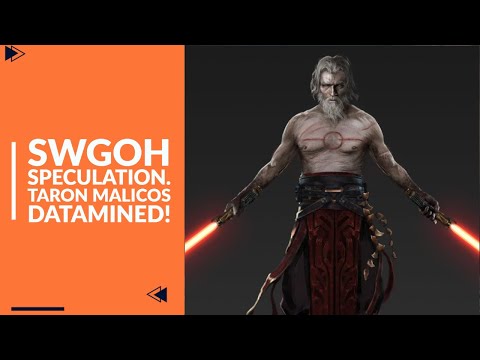 SWGOH Taron Malicos Datamined.  Next Conquest unit?  Animations and ability descriptions inside!