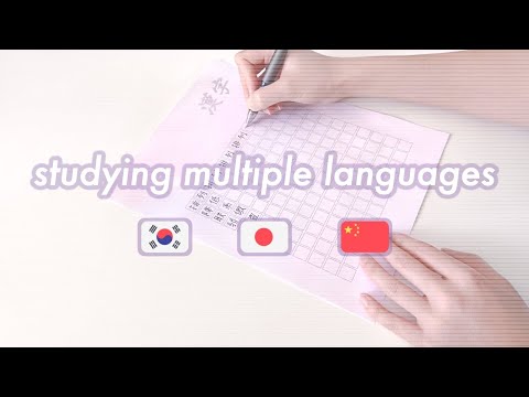 Learning multiple languages: studying Japanese, Korean, Chinese // how I study languages by myself