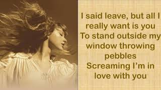 THE OTHER SIDE OF THE DOOR - Taylor Swift (Taylor’s Version) (Lyrics)