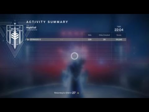 SOLO 1580 Master Nightfall FALLEN S.A.B.E.R (Warlock) - DESTINY 2