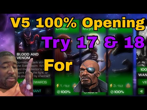 Variant 5 100 Opening | Try 17 and 18 For Fury | Marvel Contest of Champions