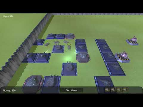 Tower Defense Indie Game Dev Blog #8: Tower Editing Menu and LASERS!